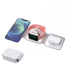 Carregador Dobrável Magsafe 3 em 1 iPhone Apple Watch AirPods | Portátil
