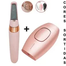 Kit Beleza Spa Lixador de Pé Elétrico + Depilador Laser IPL