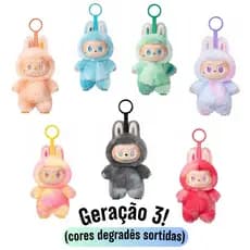 Monstros Mini Pelúcias Geração 3 Surpresa - Coleção Exclusiva Degradê e Personalizável