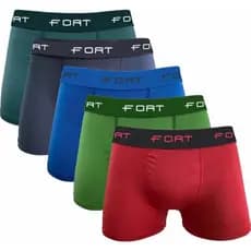 Kit Com 10 Cuecas Algodão Boxer Cotton Adulto