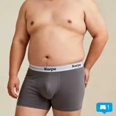 Kit Com 5 Cuecas Plus Size De Algodão Adulto Masculino