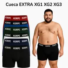 Kit Com 5 Cuecas Plus Size Masculino Microfibra Extra Grande