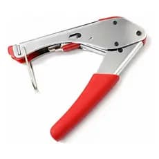 Alicate De Compressão Para Crimpar Cabo Conectores Rg6 Rg59
