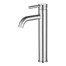 Torneira Alta Em Aço Inox Escovado Banheiro Lavatório