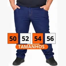 Calça Jeans Masculina Plus Size Tamanho Grande Trabalho Serviço Dia a Dia Reforçada Lycra Elastano Premium