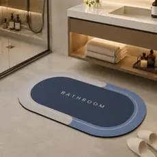 Tapete para Banheiro de Secagem Rápida e Super Absorvente Ideal para Chuveiro Cozinha e Varanda