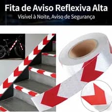 Fita Refletiva Alta Intensidade Proteção Garantida Baixa Visibilidade