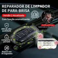 Três em um  Ferramenta de reparo para limpadores de para-brisa automotivo, com quebra-vidros e fragrância.