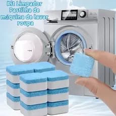 Kit Limpador Pastilha de máquina de lavar roupa, comprimido efervescente sólido para remover manchas