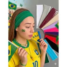 kit 12 Faixas De Cabelo Penteados E Esportes  Headband  De Cabelo Elástico Esportes Bandana Correndo Fitness