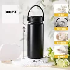 Garrafa Térmica inox 800ml garrafa espacial Quente Frio Com Isolamento Térmico com canudo