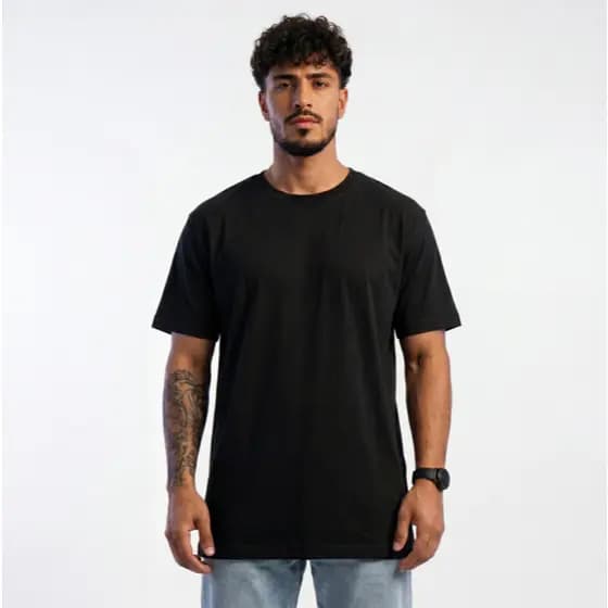 Camiseta Oversized Masculina Streetwear Manga Curta Camisão Casual