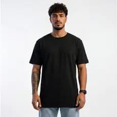 Camiseta Oversized Masculina Streetwear Manga Curta Camisão Casual