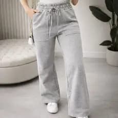Calça Feminina Pantalona  Moletom Leve e Confortável