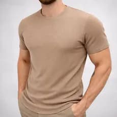 Camiseta Texturizada Masculina Caimento Perfeito Não Amassa