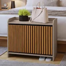 Sapateira Arezzo Compacta Quarto Moderna Organizadora de Calçados Hall Entrada Banquinho
