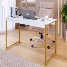 Mesa Escrivaninha Estilo Industrial Escritório Computador Fácil Montagem Athenas