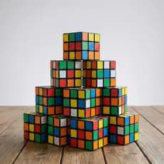 Kit 10 Cubo Mágico 3x3x3 Colorido Lembrancinha Festa Aniversário Infantil