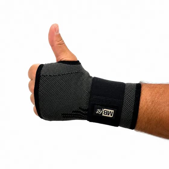 Munhequeira Fit Ajustável Alta Compressão – Suporte Para Academia, Crossfit e Treino