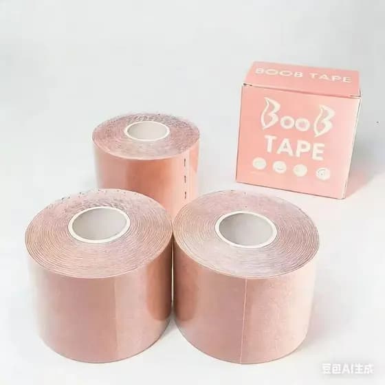 Kit 6 Rolo Sutiã Adesivo Levanta Peito Seio Fita Invisível A prova d'agua Nao agride a pele Deixa com aparencia