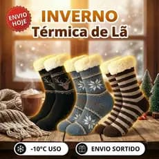 Kit 02 Meias FEMININAS/MASCULINO/CASAL/Térmicas De Lã Forrada Para Adulto/Meias de inverno