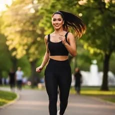 Conjunto Feminino Legging + Top Canelado Academia Preto