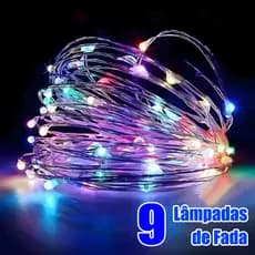 9 pcs Fio Luzes De Fada Led 1/2 Metros Para Festa Em Casa De Casamento Decoração De Natal