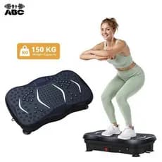 Plataforma de Vibração Fitness, 150kg, Motor Potente, Multifuncional, 3 Modos - Versão atualizada