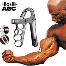 Hand Grip Flexor De Punho Com Mola Ajustável de 5 a 60 Kg com Contador Exercícios Fisioterapia Antebraço Mãos Musculo