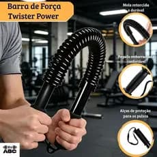 Barra Flexora 30kg 60kg Mola Para Treinamento Força Braço Tórax Musculação