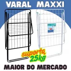 Varal de chão Mor Maxxi com abas grande 25kg de roupa nao enferruja 1