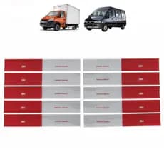 Kit 40 Unid Faixas 3M Refletiva Lateral Caminhão Truck Baú Tanque Carreta Ônibus Truck Van Adesivo