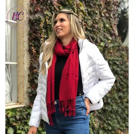 Cachecol Lenço Pashmina Grossa 220g Frio Elegante Moda Feminina Presente Natal