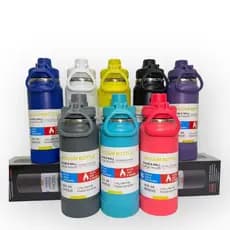 Garrafa Térmica Aço Inox + Base da Mesma Cor 1200ml/1000ml/800ml/600ml/350ml