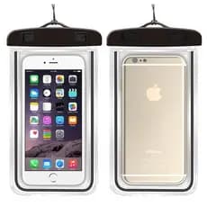 2 Capa Celular Bolsa Case A Prova D'água Transparente Cor aletorio Universal Praia Piscina Viajar Promoção