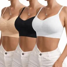 Kit 3 Top Sutiã Sensual Com Alça Ajustável Premium