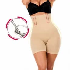 SHORT CINTA MODELADOR ORIGINAL 4 Barbatanas -Alta Compressão -Não Enrola - Zero Transparência  - Empina Bumbum