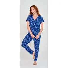 Kit 2 Pijamas Americano Blogueirinha Curto Com Calça | Amamentação