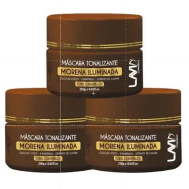 Máscaras Tonalizante Morena Iluminada Lavid' 250g 3unidades