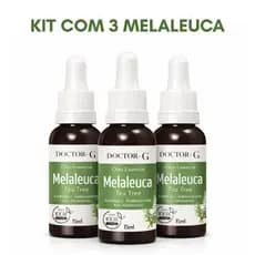 Kit 3 Un Óleo Essencial de Melaleuca 100% Puro 15ml doctor-g