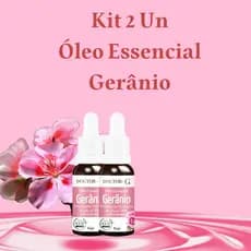 Kit 2 un Óleo Essencial de Gerânio 100% Puro 15ml doctor-g