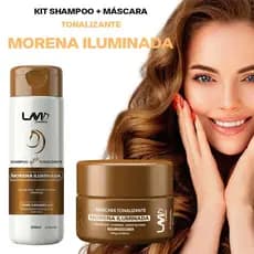 Kit máscara Morena iluminada 250g+shampoo 200ml Lavid cosmeticos