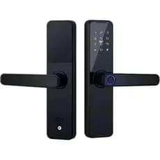Fechadura Digital Com Biometria K7 Tuya Inteligente - Preta