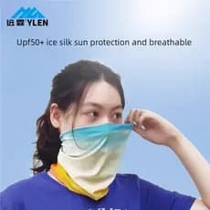 Yuanlin máscara protetora solar das mulheres dos homens verão capa rosto cheio pescoço máscara ao ar livre ciclismo pesc
