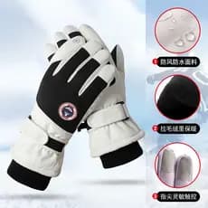 Luvas de esqui inverno quente à prova de frio engrossado antiderrapante impermeável ao ar livre montanhismo ciclismo tel