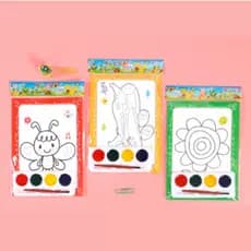 1Pc Crianças Artesanal Coloração Pintura Acrílica Pré-Escolar Quebra-Cabeça Brinquedo DTY Em Aquarela Graffiti Estilo Al