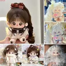 Bonecas De Pano UPSTOP De 20 Cm , Roupas De Bebê Podem Trocar De , Boneca De Algodão , Olhos Grandes Nua