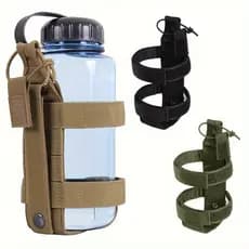 Suporte Para Garrafa De Água Ajustável LUC 500ml-1000ml Com MOLLE , Bolsa Acessórios De Mochila