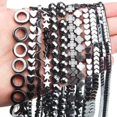 Contas De Pedra Hematita Natural Espaçadores Soltos Para Jóias Fazendo Pulseira Colar Diy Feito A Mão Encontrados Por At
