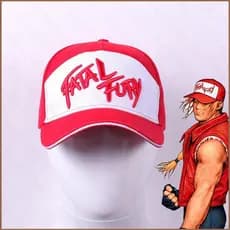 Fatal Fury Terry Bogard Primavera e Outono Novo Chapéu de Língua de Pato de Desenho Animado Chapéu de Beisebol Bordado d